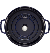 La Cocotte 28cm rund, dunkelblau, Gusseisen