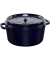 La Cocotte 28cm rund, dunkelblau, Gusseisen