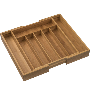 Besteckeinsatz Ausziehb. Bambus 34,5-47,5x40,5x