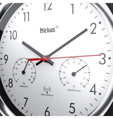  Wanduhr 19453, schwarz