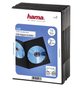 1x10 Hama DVD-Doppel-Leerh&uuml;lle Slim  75% Platzsparnis     51184
