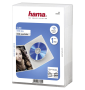 1x10 Hama DVD-Leerh&uuml;lle Slim Transparent 50% Platzersp. 83890
