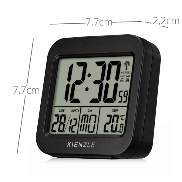 Kienzle  Wecker 15374, schwarz 4007922100654 Kienzle