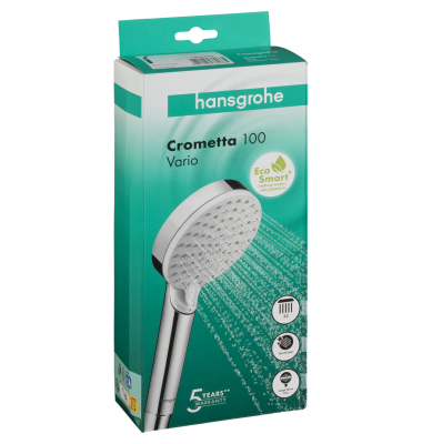Handbrause Crometta Vario EcoSmart wei&szlig;chrom
