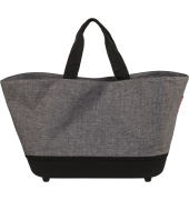 Einkaufstasche Shoppingbasket, Twist Silver, BE7052, 22 Liter, au&szlig;en 48x28x33cm, Polyester, grau/schwarz