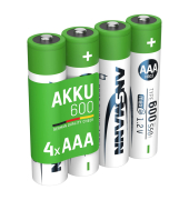 1x4 Ansmann NiMH Akku Micro AAA Typ 600 min.550 mAh    1311-0022