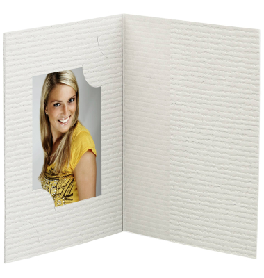 1x100 Daiber Passbildmappen grau f&uuml;r 3 Bildformate