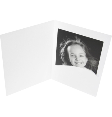 1x100 Daiber Portraitmappen Profi-Line  bis 9x13cm wei&szlig;