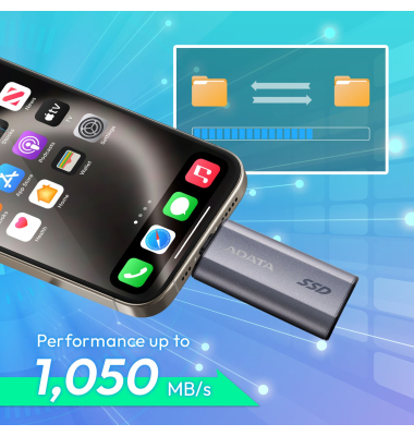 Externe SSD SC750      1TB Plug&Go Silver 10501000
