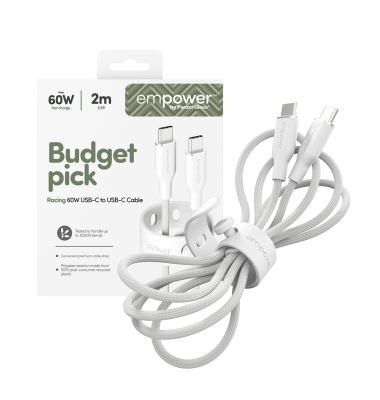 empower 60W USB-C to USB-C Cable USB 2.0 2M White