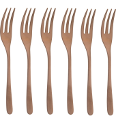 Taste PVD 6 Forchette Dolce Rame Antico