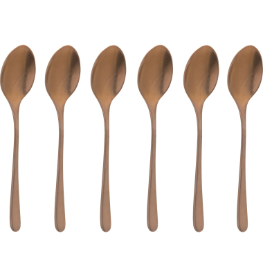 Taste PVD 6 Cucchiaini Moka Rame Antico
