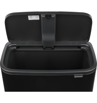 M&uuml;lleimer Bo Touch Bin 36 L, schwarz