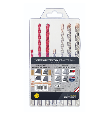 Alpen Combi Baust.Set SDS-plus M B7