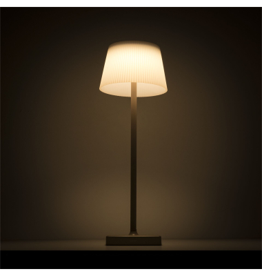 LED Tischlampe MARGO tortora 4W 3000K Dimm. IP54
