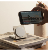 Rise Solo Foldable Qi2 Wireless Charger Sandstone