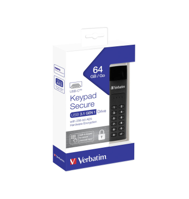 Keypad Secure 64GB USB 3.1 Gen 1 USB-C 49431