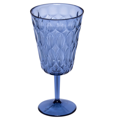 VANITY Weinglas aus Acryl, Denim blue