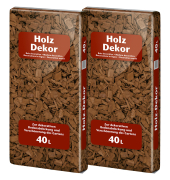 Mulch Holz Dekor braun 2x40l