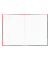 Chinakladde 100302814, China, schwarz/rot, A4, liniert, 70g, 96 Blatt / 192 Seiten