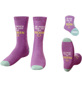 Zaubersocken Happy Greetings violett