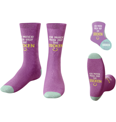 Zaubersocken Happy Greetings violett