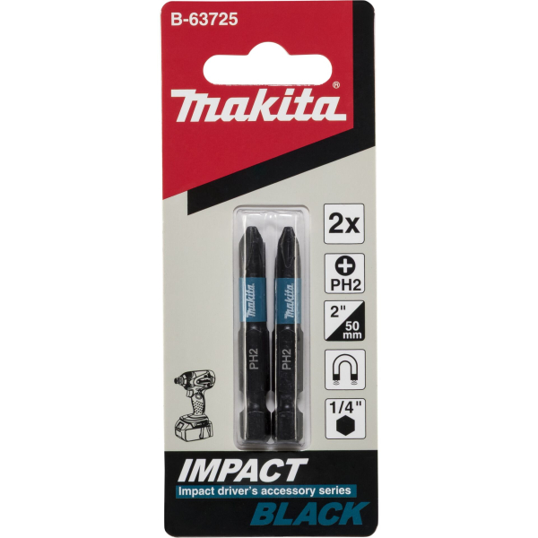 Makita B-63725 Kreuzschlitz-Bit Antrieb: 1/4  (6.3 mm) Abtrieb: Kreuzschlitz Phillips PH 2 50 mm
