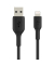 Lightning LadeSync Kabel 15cm, PVC, schwarz, mfi zert.