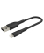 Lightning LadeSync Kabel 15cm, PVC, schwarz, mfi zert.