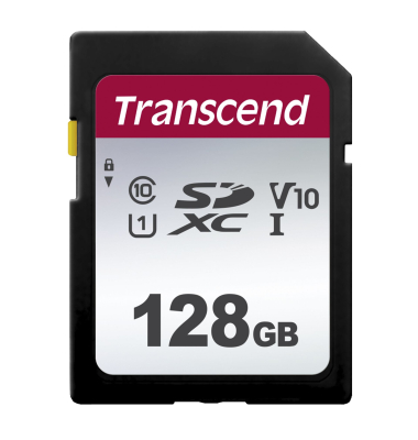 Speicherkarte TS128GSDC300S, bis 95 MB/s, 