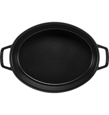 La Cocotte 41cm oval schwarz, Gusseisen