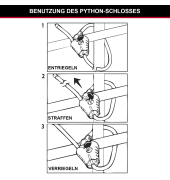 verstellbares Python Verschlusskabel 10mm 8433EURD