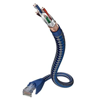 Netzwerkkabel 004803005, blau/silber