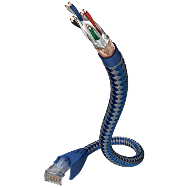 in-akustik Premium - Netzwerkkabel - RJ-45 (M) zu RJ-45 (M) - 50 cm - SF UTP - CAT 6