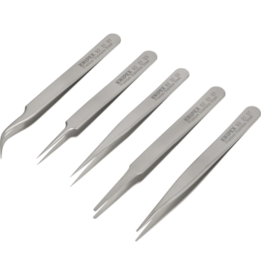 Pr&auml;zisionspinzetten-Set, 5tlg