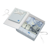 Fotobox FB-148-L, mit Deckel, au&szlig;en 27x2,8x24,3cm blau