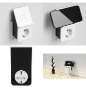 USB-Ladeadapter mit Wireless Charging + 1x Steckdose