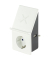 USB-Ladeadapter mit Wireless Charging + 1x Steckdose