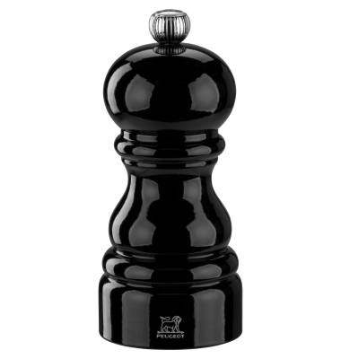 Paris Salzm&uuml;hle 12 cm Buchenholz schwarz lackiert