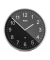  Wanduhr 19578, silber/schwarz