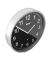  Wanduhr 19578, silber/schwarz