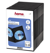 1x25 Hama DVD-Doppel-Leerh&uuml;lle Slim  75% Platzsparnis     51185