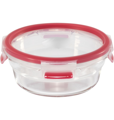 Clip&Close Glass Vorratsdose 600 ml Glas Rot