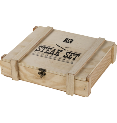 Steakbesteckset 12-tlg. in Holzbox