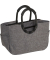 Einkaufstasche Loopshopper M, Twist Silver, OS7052, 12 Liter, au&szlig;en 40x20x26cm, Polyester, grau/schwarz