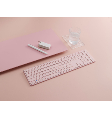 E9800M, Tastatur Pink Kabellos, Multimode