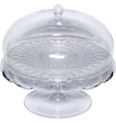 VANITY Kuchenplatte mit Fu&szlig; und Haube Clear
