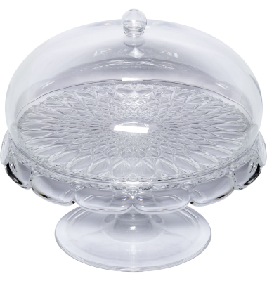 VANITY Kuchenplatte mit Fu&szlig; und Haube Clear