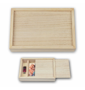 Fotobox CX7568, Schiebedeckel, au&szlig;en 295x200x55mm, Holz braun