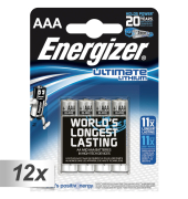 12x4 ENERGIZER Ultimate Lithium Micro AAA LR 03 1,5V
